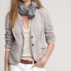 J.Crew Lace Schoolboy Blazer Size 12